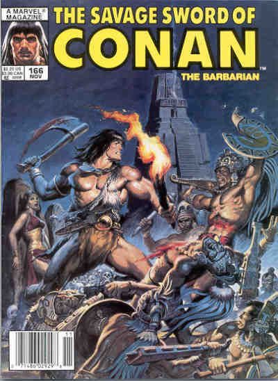 The Savage Sword of Conan #166 Comic