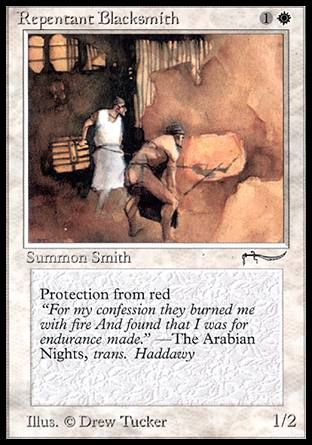 Repentant Blacksmith (Arabian Nights) Trading Card