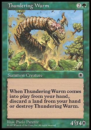 Thundering Wurm (Portal) Trading Card