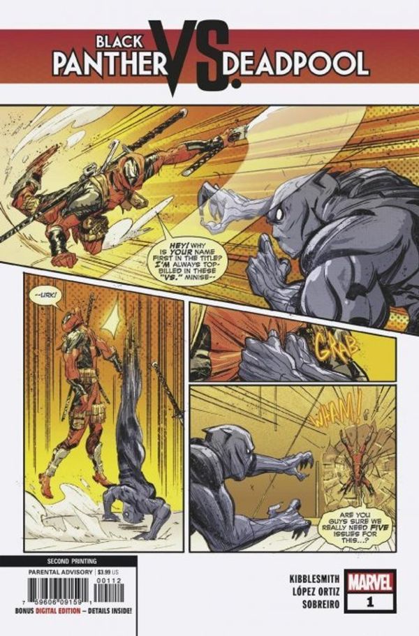Black Panther vs. Deadpool #1 (2nd Printing)