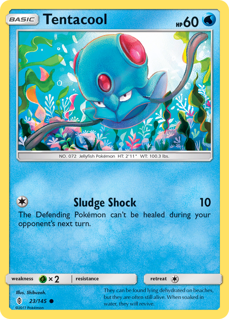 Tentacool (23/145) - Guardians Rising Pokémon Card