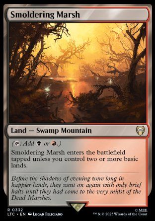 Smoldering Marsh (The Lord of the Rings Commander Decks) Trading Card