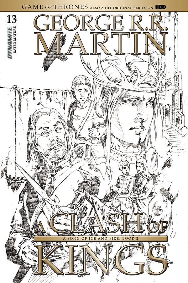 Game of Thrones: A Clash of Kings #13 (Cover D 15 Copy Rubi B&w Cover)