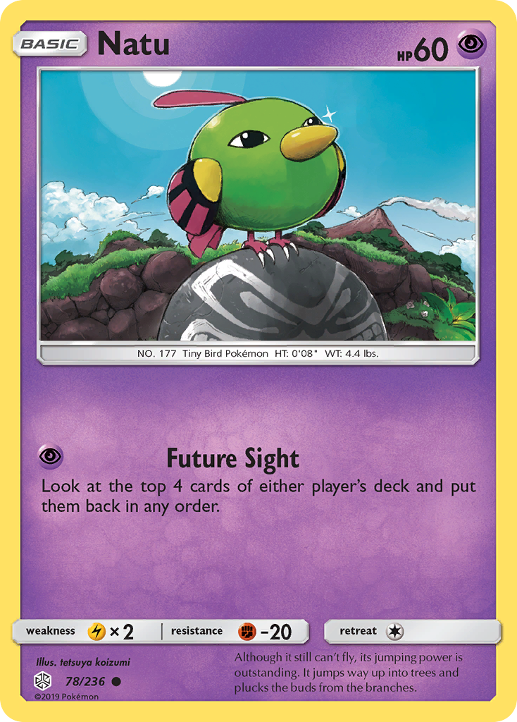 Natu (78/236) - Cosmic Eclipse Pokémon Card