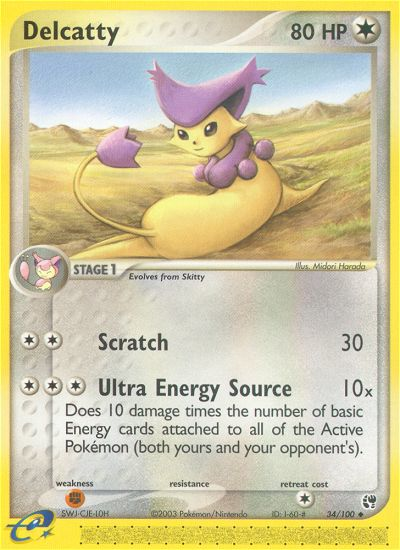 Delcatty (34/100) - Sandstorm Pokémon Card