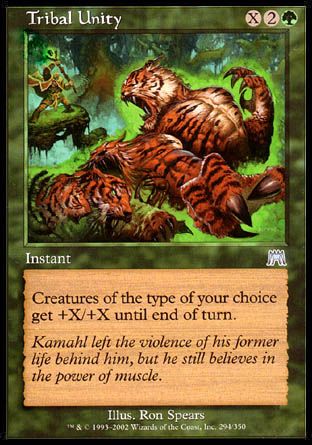 Tribal Unity (Onslaught) Trading Card