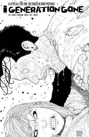 Generation Gone #4 (Walking Dead Tribute Black & White Variant)