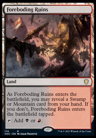 Foreboding Ruins (Innistrad Crimson Vow Commander Decks) Trading Card