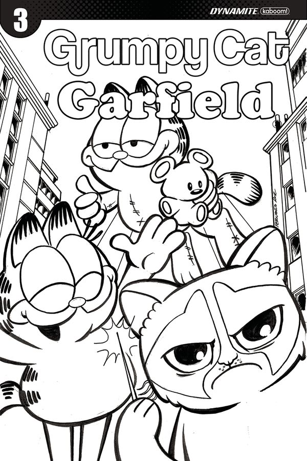 Grumpy Cat Garfield #3 (Cover G 30 Copy Ruiz B&w Cover)