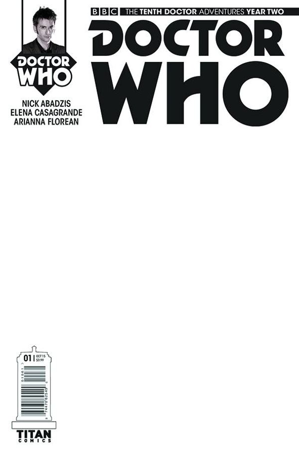 Doctor Who: 10th Doctor - Year Two #1 (Blank Sketch Variant)