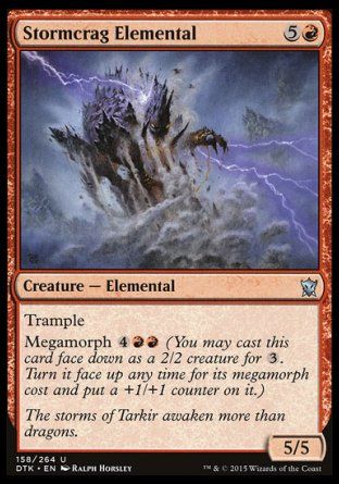 Stormcrag Elemental (Dragons of Tarkir) Trading Card