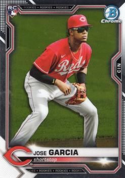 Jose Garcia 2021 Bowman Chrome Baseball #14 Sports Card