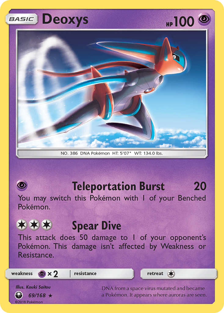 Deoxys (69/168) - Celestial Storm Pokémon Card