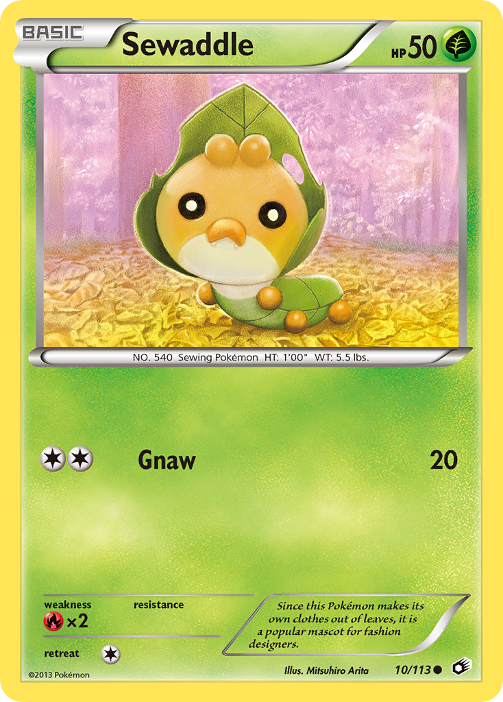 Sewaddle (10/113) - Legendary Treasures Pokémon Card