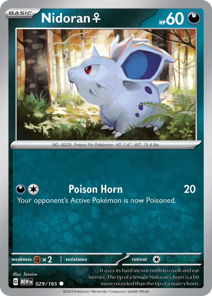 Nidoran ♀ (29/165) - 151 Pokémon Card