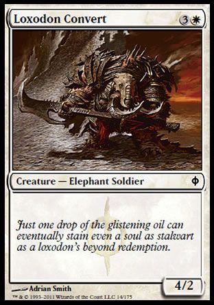 Loxodon Convert (New Phyrexia) Trading Card