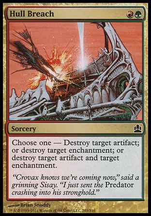 Hull Breach (MTG Commander) Trading Card