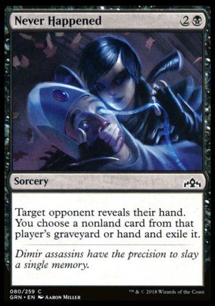 Never Happened (Guilds of Ravnica) Trading Card