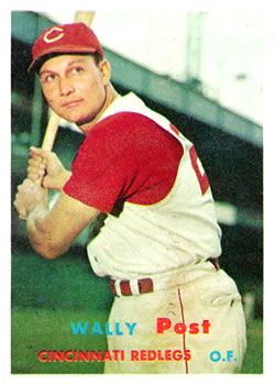 Wally Post 1957 Topps #157 Sports Card