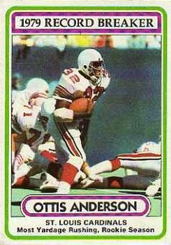 1980 Topps Football Sports Card