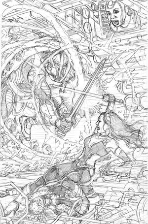 George Perez's Sirens #5 (25 Copy Cover Pencils Right Variant)