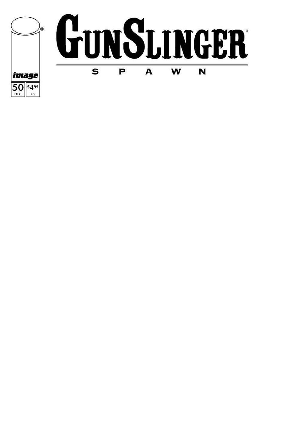 Gunslinger Spawn #50 (Cvr D Blank Sketch Variant) Comic