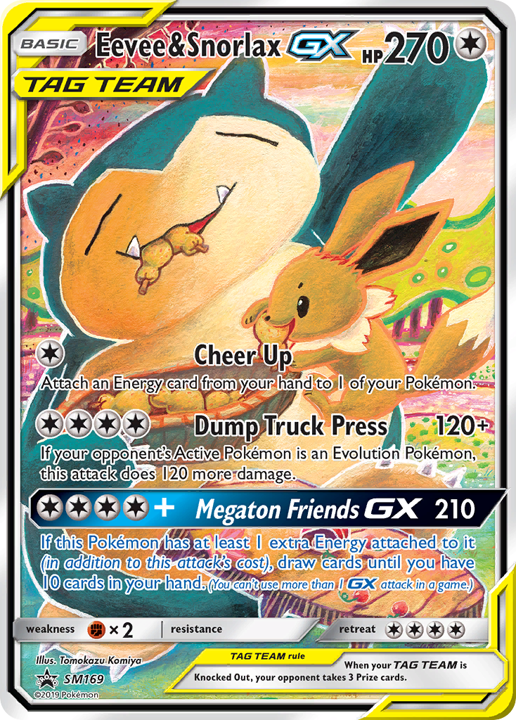 Eevee & Snorlax GX (SM169) - SM Black Star Promos Pokémon Card