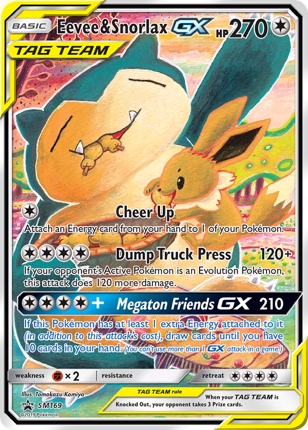 Eevee & Snorlax GX (SM169) - SM Black Star Promos