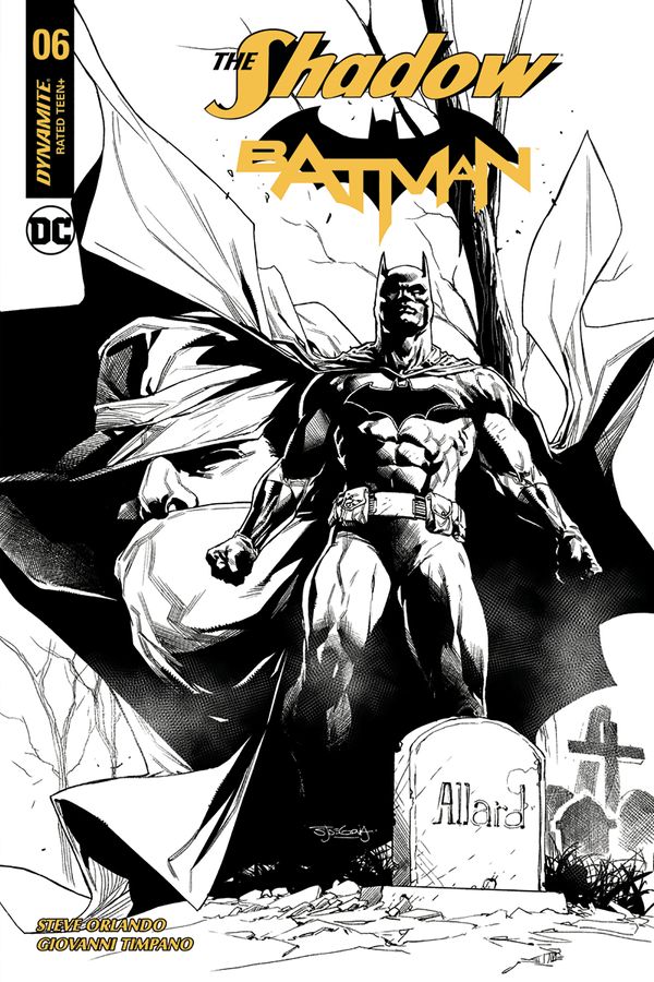Shadow/Batman #6 (Cover J 50 Copy Segovia B&w In)