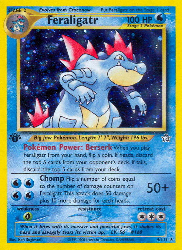 Feraligatr (4/111) - Neo Genesis Pokémon Card