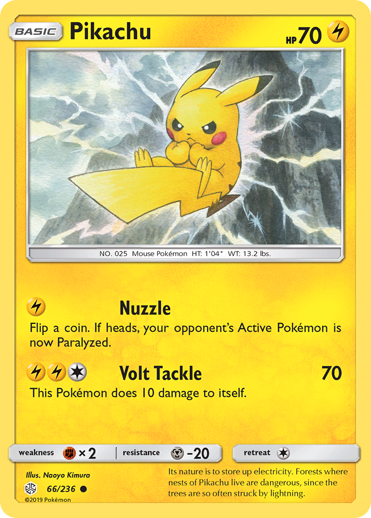 Pikachu (66/236) - Cosmic Eclipse Pokémon Card