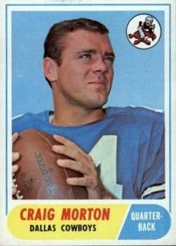 Craig Morton 1968 Topps #155 Sports Card