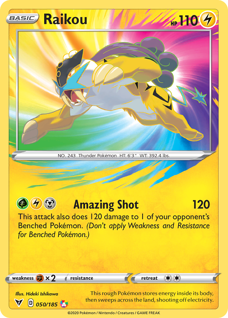 Raikou (50/185) - Vivid Voltage Pokémon Card