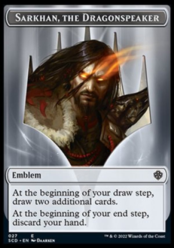 Emblem Sarkhan, the Dragonspeaker (Starter Commander Decks)