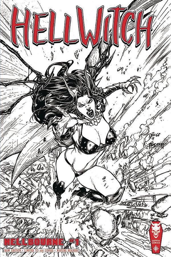 Hellwitch Hellbourne #1 (S&n Raw Cover)