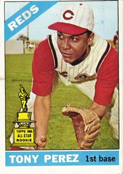 Sold at Auction: 1967 Topps Baseball Card #476 Tony Perez Reds