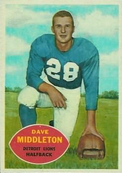Dave Middleton 1960 Topps #43 Sports Card