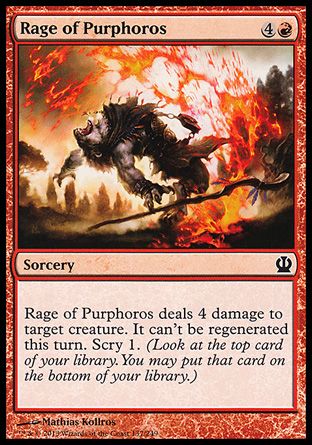 Rage of Purphoros (Theros) Trading Card