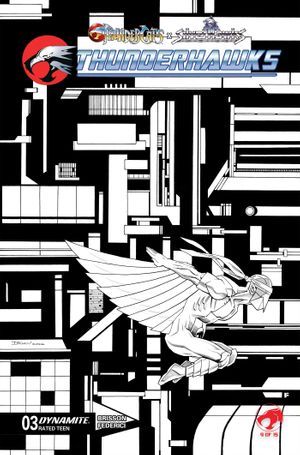 Thundercats X Silverhawks Thunderhawks #3 (Cvr K Declan Shalvey Line Art Variant)