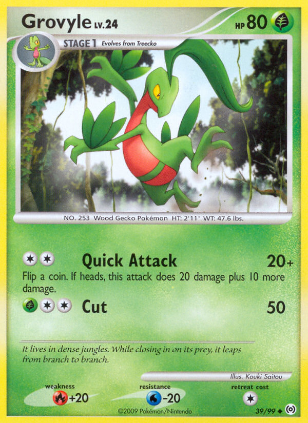 Grovyle (39/99) - Arceus Pokémon Card