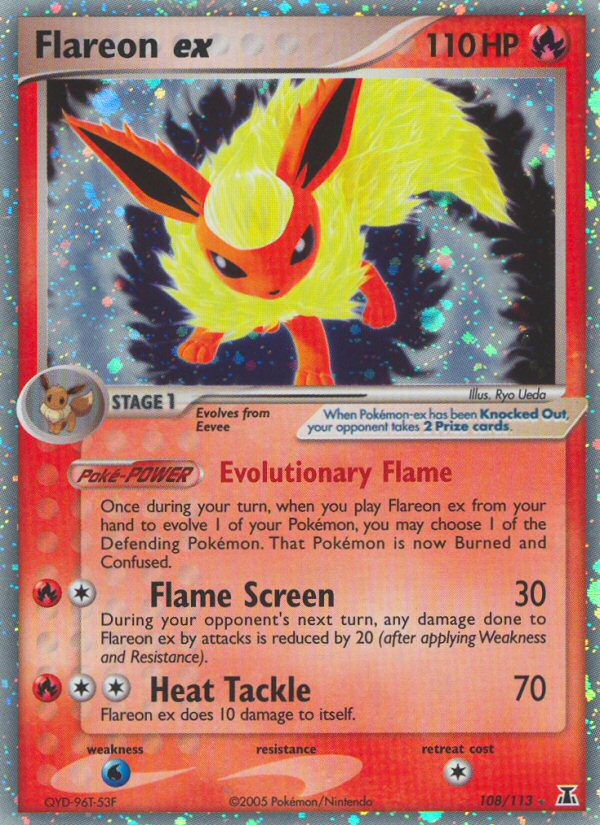 Flareon ex (108/113) - Delta Species Pokémon Card