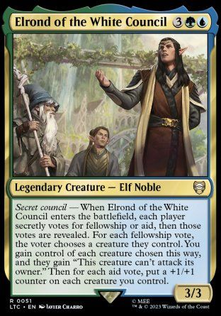 Elrond of the White Council (The Lord of the Rings Commander Decks) Trading Card