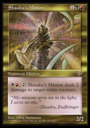 Shauku's Minion (Mirage) Trading Card