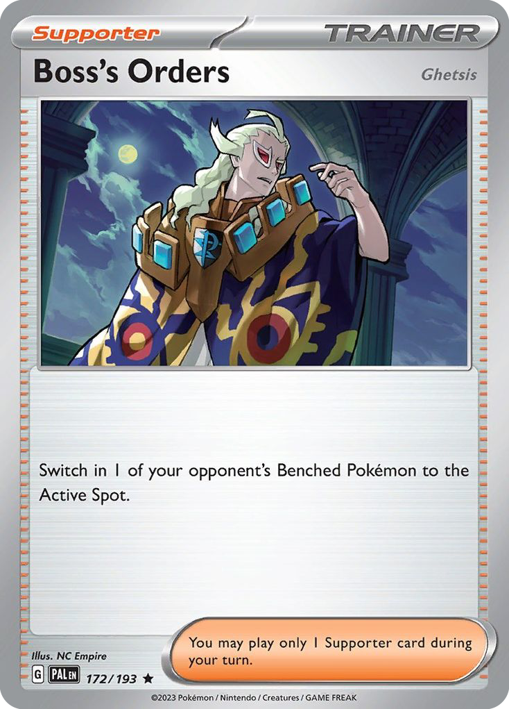 Boss's Orders (Ghetsis) (172/193) - Paldea Evolved Pokémon Card