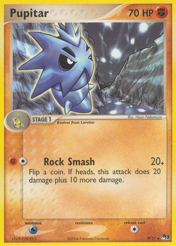 Pupitar (9/17) - POP Series 1 Pokémon Card