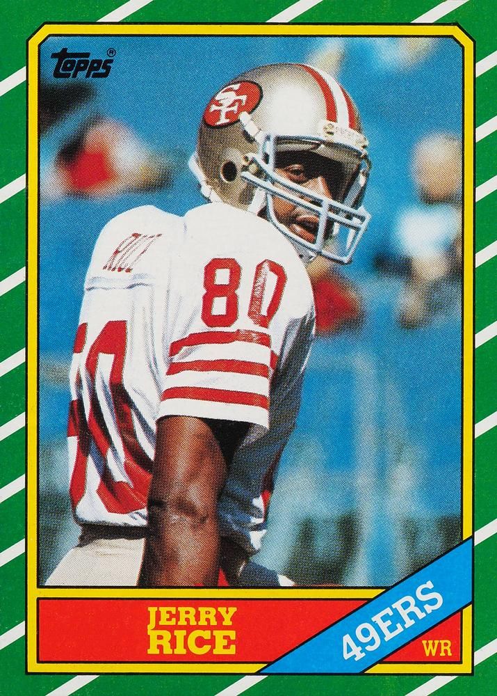 Jerry Rice 1986 Topps #161 Sports Card