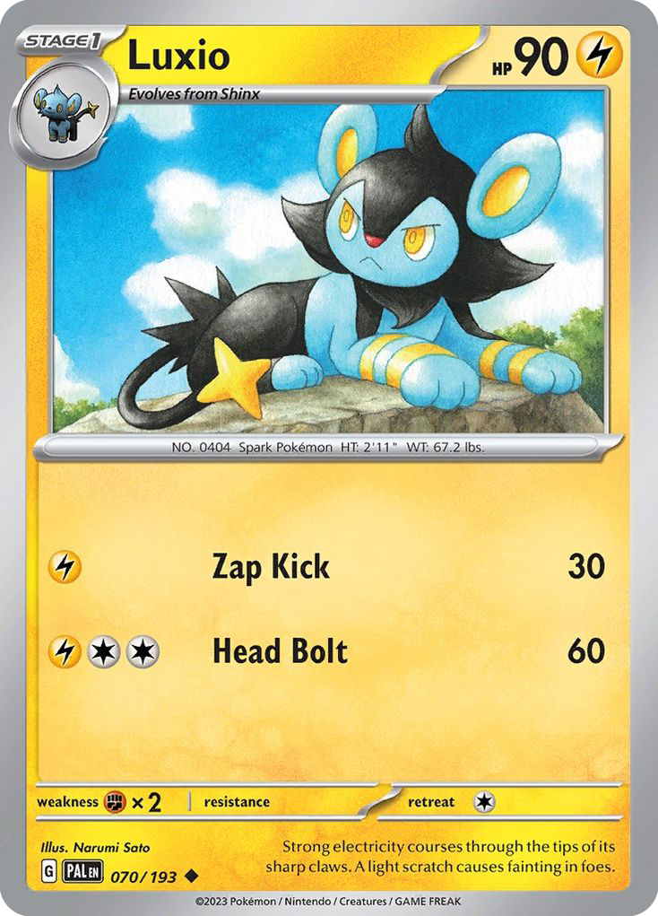 Luxio (70/193) - Paldea Evolved Pokémon Card