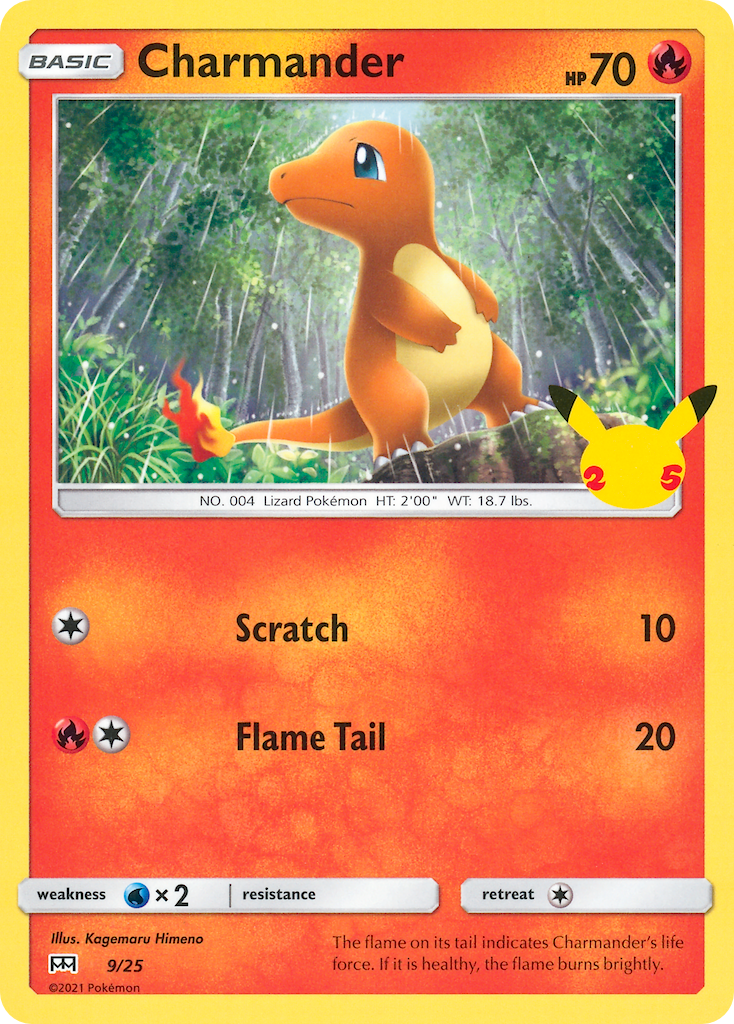 Charmander (9/25) - McDonald's Collection 2021 Pokémon Card