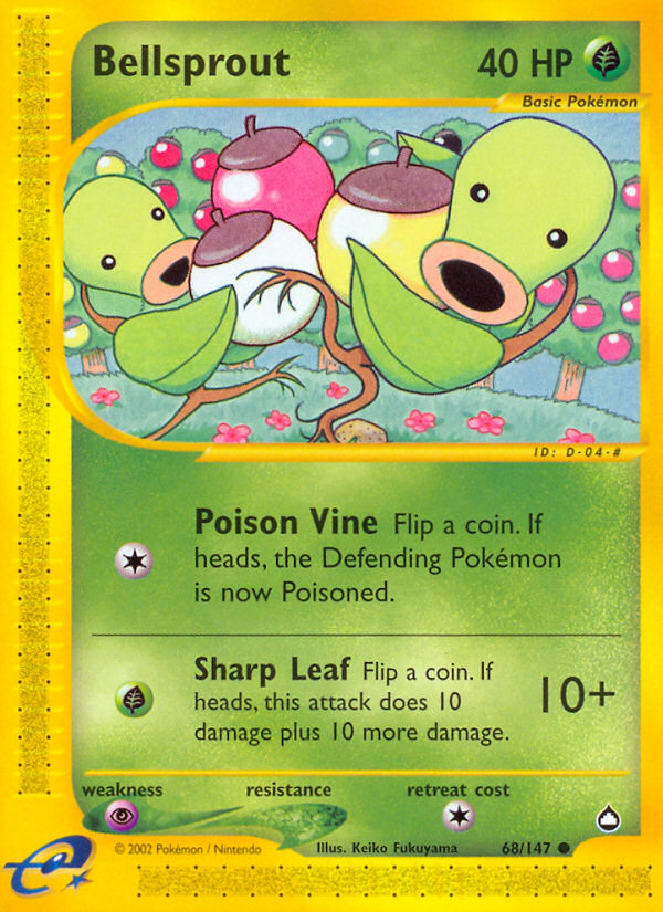 Bellsprout (68/147) - Aquapolis Pokémon Card