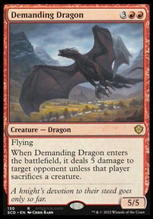 Demanding Dragon (Starter Commander Decks) Trading Card